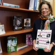 Sharon Harley, Associate Professor of African American Studies poses for a portrait inside Taliaferro Hall on Feb. 6, 2026. (Chrisitna Duncan/the Diamondback)