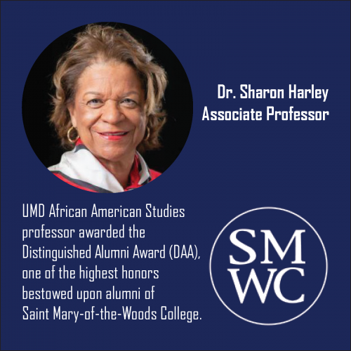 2022 Saint Mary-of-the-Woods College Distinguished Alumni Award (Dr. Sharon Harley)