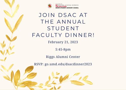DSAC Student Faculty Dinner