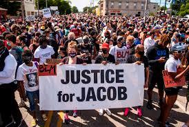 Picture of people at a protest for Jacob Blake 
