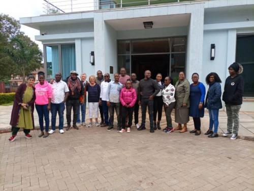 Madhavan and Wagner with field team