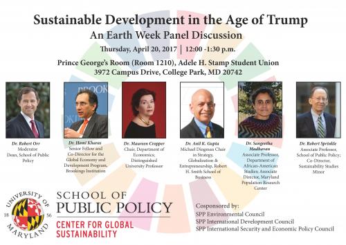 Earth Day panel advertisement 