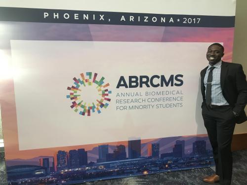 AASD Major Al-Hafis Adegun recent participant in the Annual Biomedical Research Conference for Minority Students